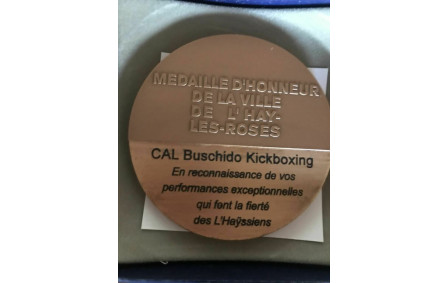 Medaille d'honneur de la ville de l'hay les roses pour les performances sportifs 