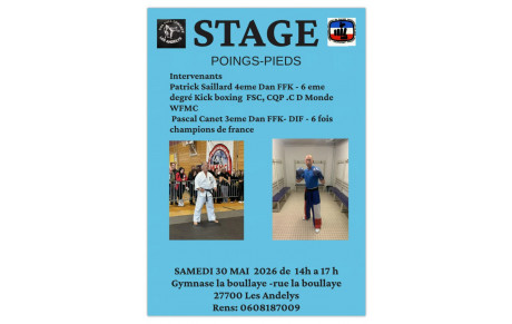 STAGE 30 MAI 2026
